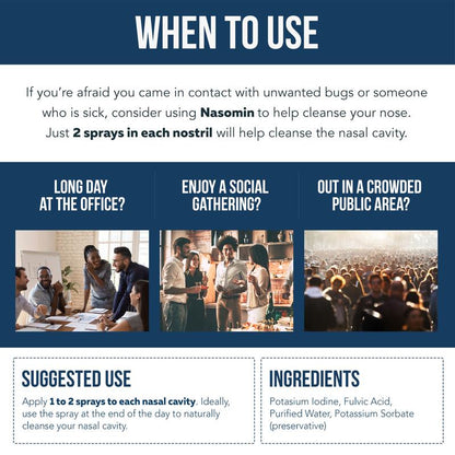 Nasomin: Daily Nasal Mist | Iodine & Fulvic Complex